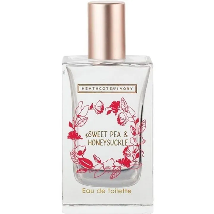 Heathcote & Ivory Sweet Pea & Honeysuckle perfume bottle