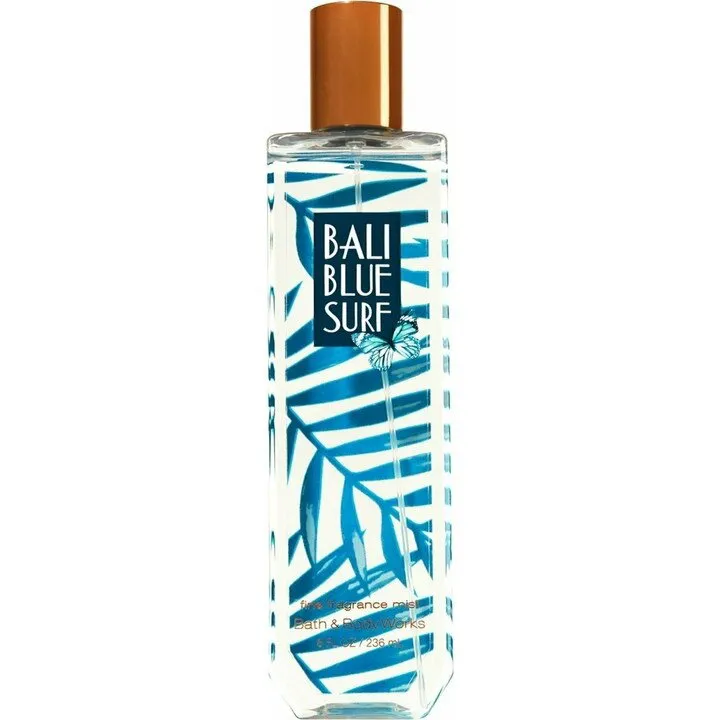 Bath & Body Works Bali Blue Surf perfume bottle