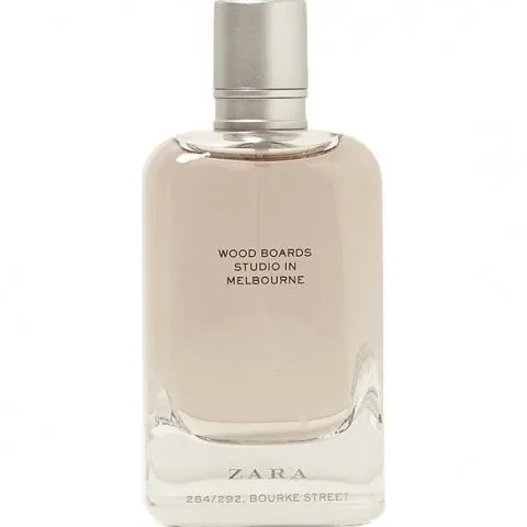 Zara Wood Boards Studio in Melbourne 284/292, Bourke Street perfume bottle