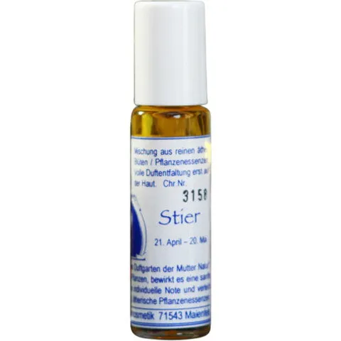 Maienfelser Naturkosmetik Manufaktur Sternzeichenparfüm Stier perfume bottle
