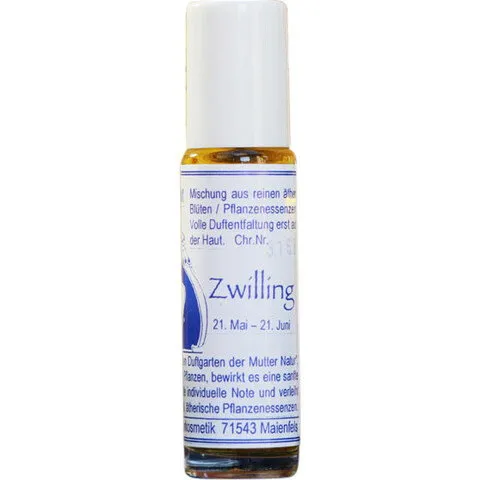 Maienfelser Naturkosmetik Manufaktur Sternzeichenparfüm Zwilling perfume bottle