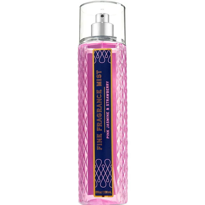 Bath & Body Works Pink Jasmine & Strawberry perfume bottle