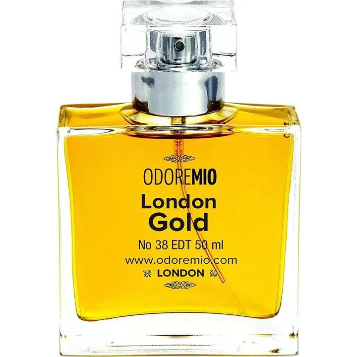 Odore Mio London Gold perfume bottle