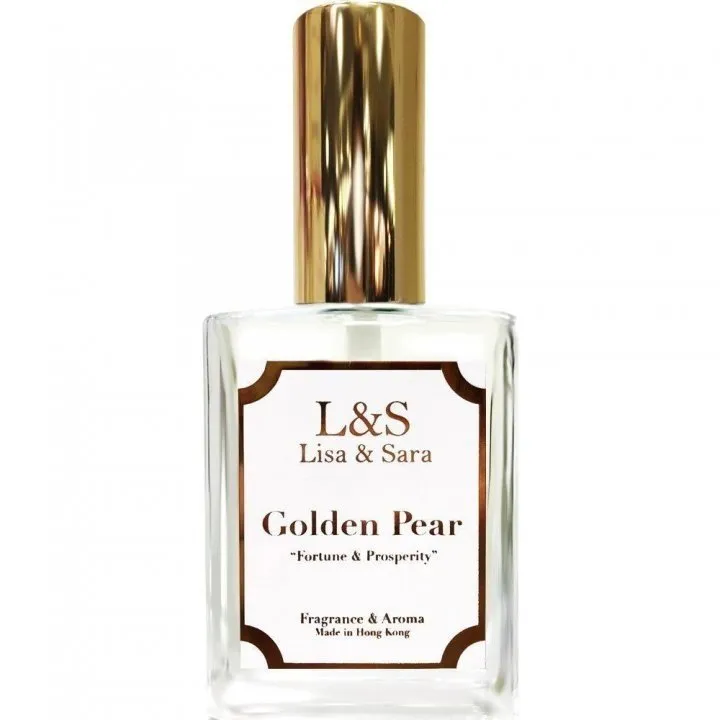 Lisa & Sara Golden Pear perfume bottle