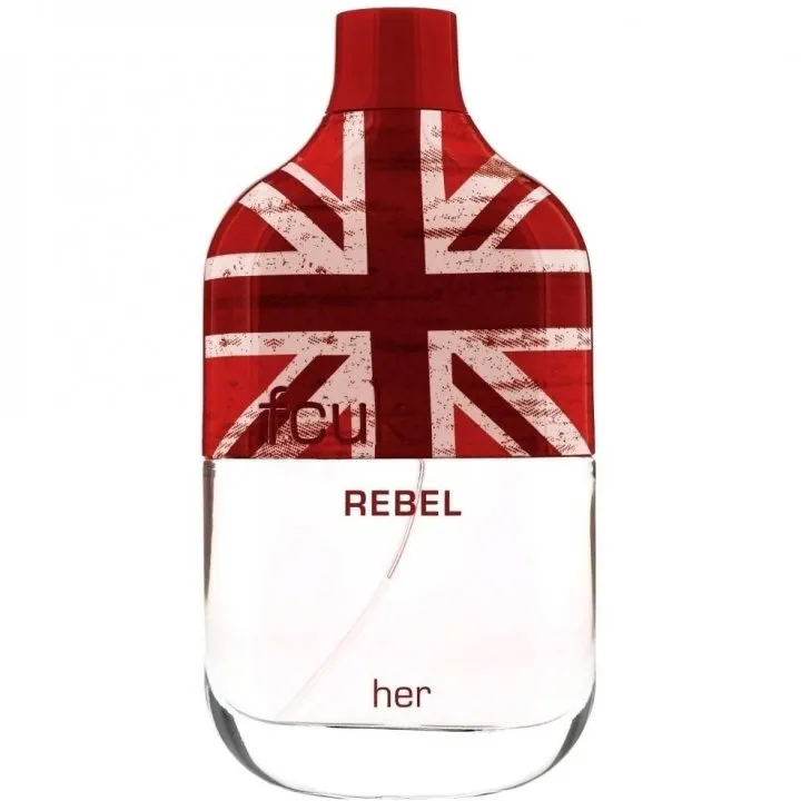 French Connection FCUK Rebel Her perfume bottle
